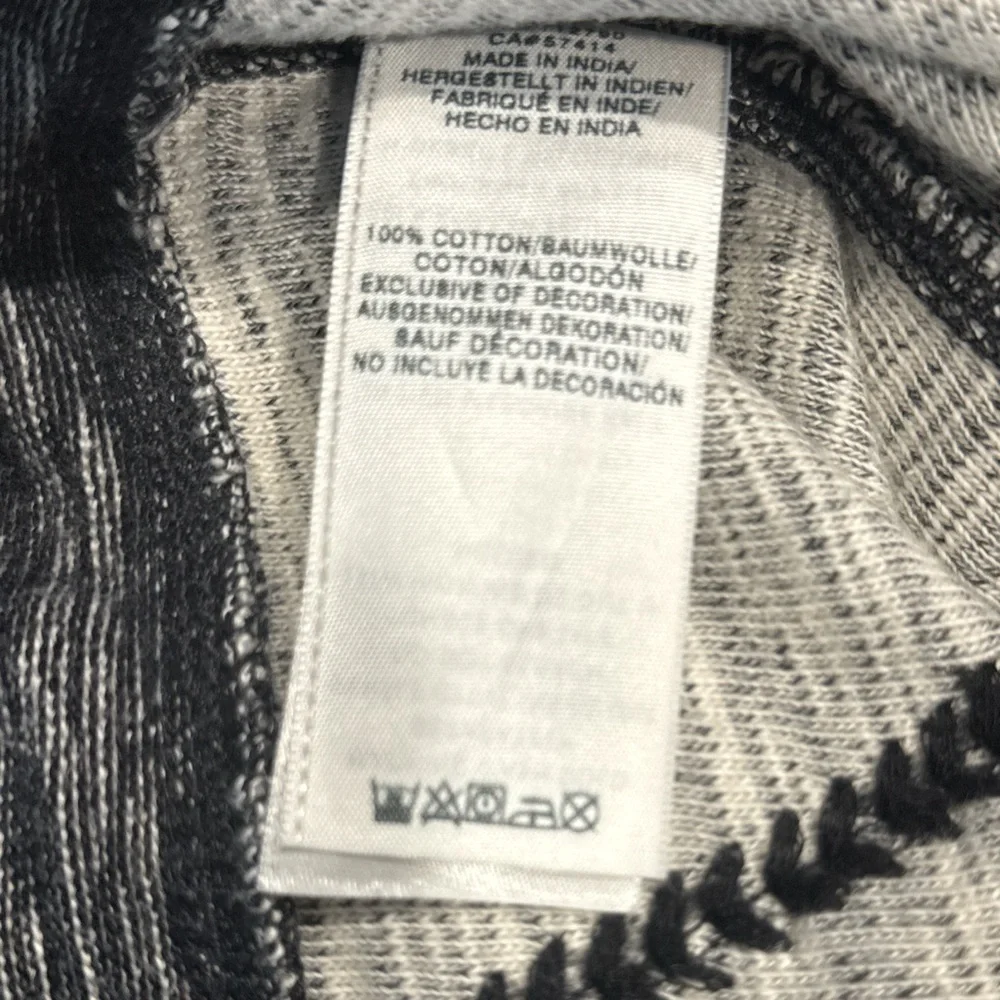 True Religion Black and Gray Zip Hoodie
